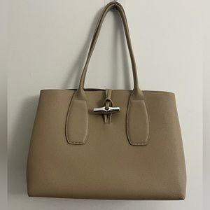 Longchamp Roseau Shoulder Tote taupe/beige
